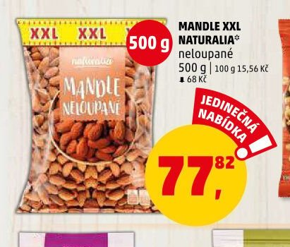 Mandle XXL Naturalia 500 g