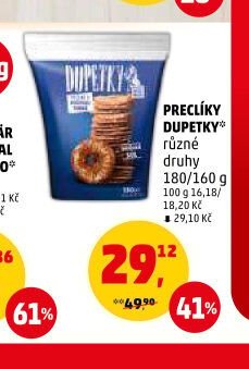 Preclíky Dupetky 180/160 g