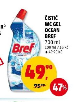 Čistič WC gel Ocean Bref