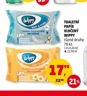 Toaletní papír vlhčený Wippy