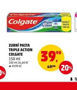 Zubní pasta Triple Action Colgate