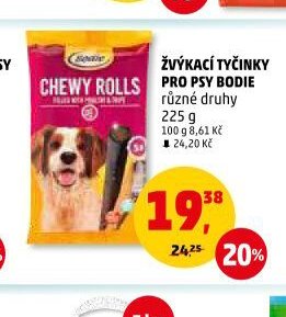 ŽVÝKACÍ TYČINKY PRO PSY BODIE 225 g