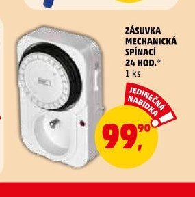 ZÁSUVKA MECHANICKÁ SPÍNACÍ 24 HOD.
