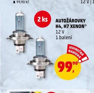 AUTOŽÁROVKY H4, H7 XENON