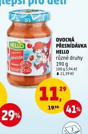 Ovocná přesnídávka Hello