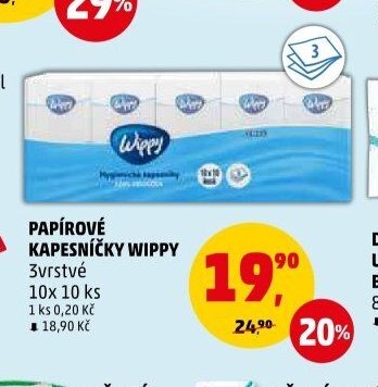 Papírové kapesníčky Wippy