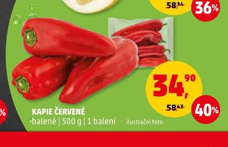 KAPIE ČERVENÉ 500 g