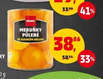 Meruňky Penny půlené