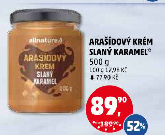 Arašídový krém Allnature