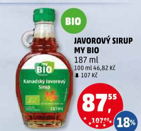 Javorový sirup My BIO