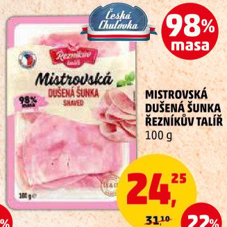 Mistrovská dušená šunka Řezníkův talíř