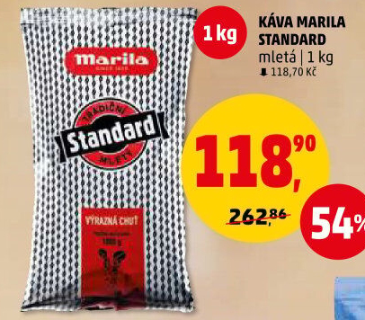 Mletá káva Standard Marila