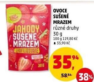 Mrazem sušené ovoce Crip Crop