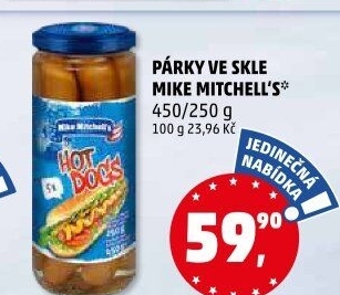 Párky ve skle Mike Mitchell'