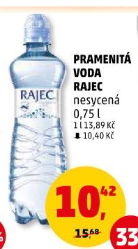 Přírodní voda Rajec