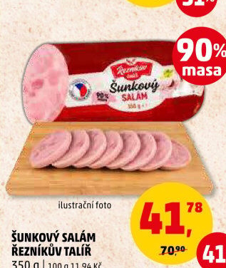 Salám šunkový Řezníkův talíř