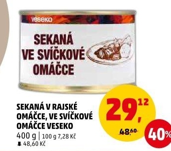 Sekaná v rajské omáčce Veseko