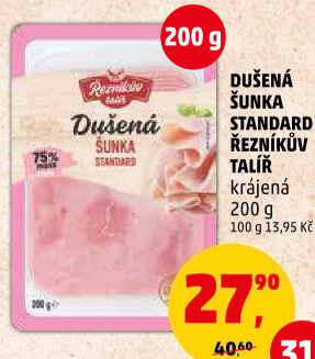Šunka dušená standard Řezníkův talíř