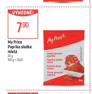 My Price Paprika sladká mletá