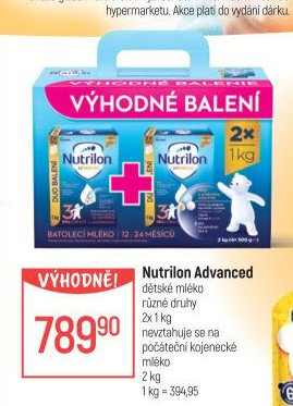 Nutrilon Advanced dětské mléko 2x1 kg