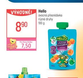 Hello ovocná přesnídávka 100g