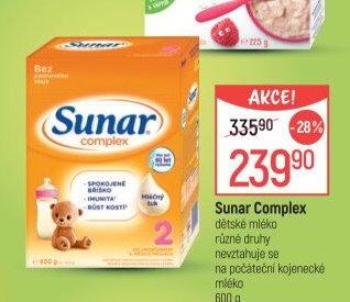 Sunar Complex dětské mléko