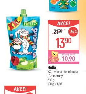 Hello XXL ovocná přesnídávka 200g