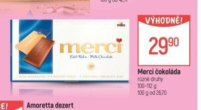 Merci čokoláda různé druhy