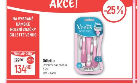 Gillette jednorázové holítko 3 ks