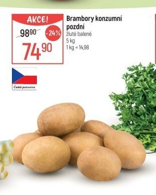 Brambory konzumní pozdní