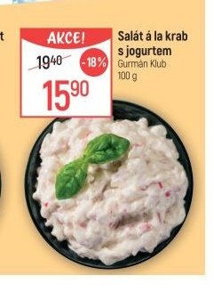Salát á la krab s jogurtem Gurmán Klub