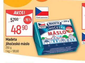 Madeta Jihočeské máslo