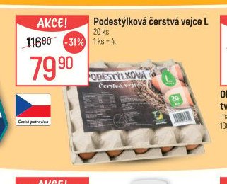 Podestýlková čerstvá vejce L