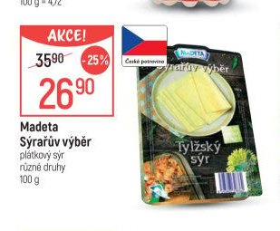 Madeta Sýrařův výběr