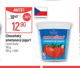 Choceňský smetanový jogurt