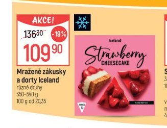 Mražené zákusky a dorty Iceland