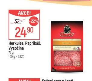 Herkules, Paprikáš, Vysočina