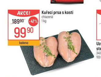 Kuřecí prsa s kostí