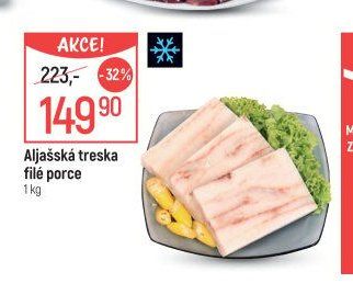 Aljašská treska filé porce