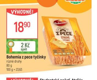 Bohemia z pece tyčinky