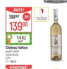 Château Valtice pozdní sběry různé druhy