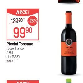 Piccini Toscano rosso, bianco