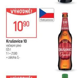 Krušovice 10 výčepní pivo