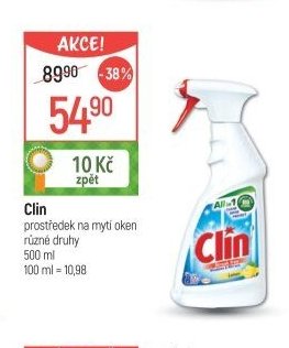 Clin prostředek na mytí oken