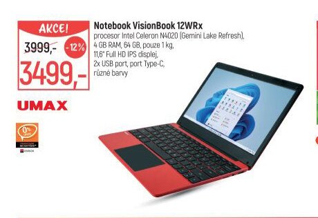 Notebook VisionBook 12WRx