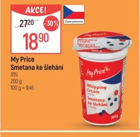 My Price Smetana ke šlehání
