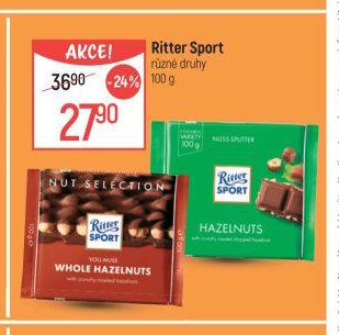 Ritter Sport různé druhy