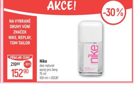 Nike deo natural sprej pro ženy 75 ml