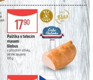 Paštika s telecím masem Globus
