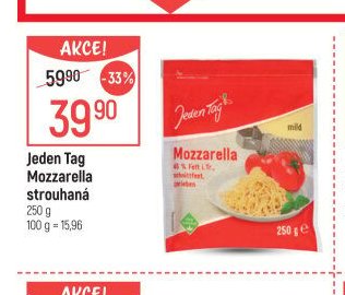 Jeden Tag Mozzarella strouhaná 250 g